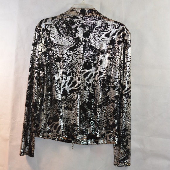 Frank Lyman Silver/Black Jacket SZ 12 - Picture 8 of 9